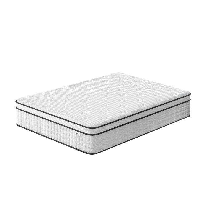 10" Full Double Gel Memory Foam Medium Check Hybrid Mattress