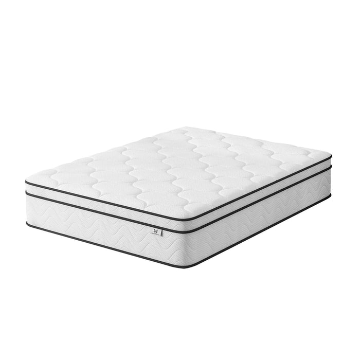 10" Queen Gel Memory Foam Medium Chevron Hybrid Mattress