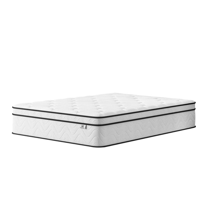 10" Queen Gel Memory Foam Medium Chevron Hybrid Mattress