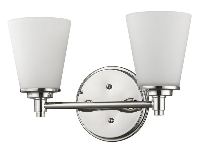 10" Silver And White Metal and Glass Vanity Flush Mounted Sconce