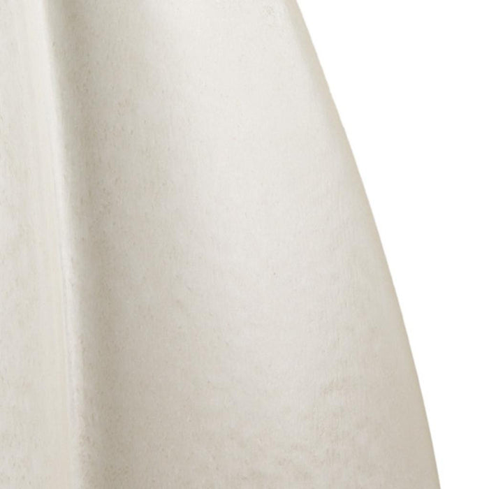 16" Off White And Tan Color Block Ceramic Table Vase