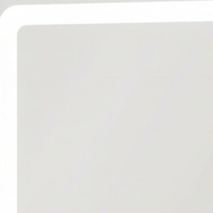 18" Lighted Freestanding Frameless Makeup Shaving Tabletop Mirror With USB