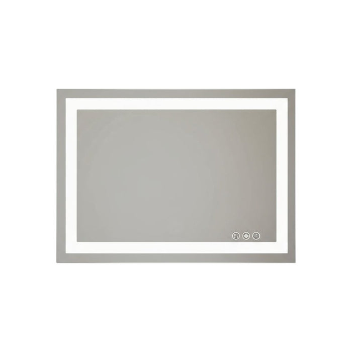 24" Clear Lighted Frameless Bathroom Vanity Mirror