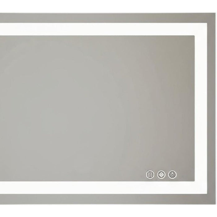 24" Clear Lighted Frameless Bathroom Vanity Mirror