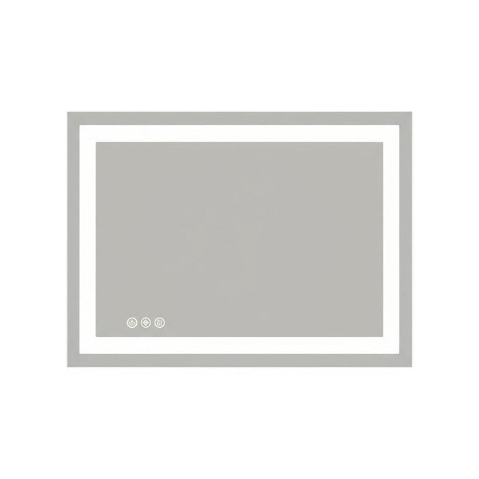 28" Clear Lighted Frameless Bathroom Vanity Mirror