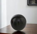 3" Black Enameled Aluminum Decorative Sphere