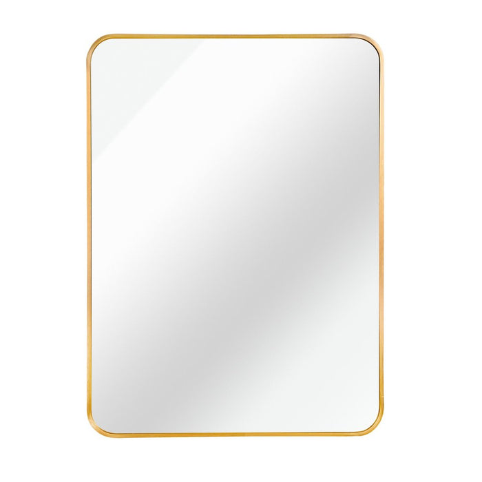 30" Gold Aluminum Framed Bathroom Vanity Mirror