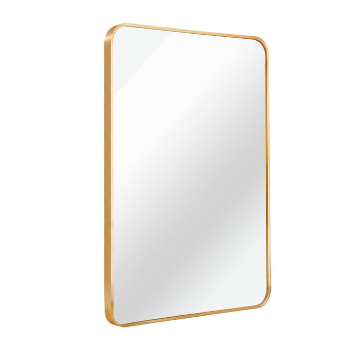30" Gold Aluminum Framed Bathroom Vanity Mirror
