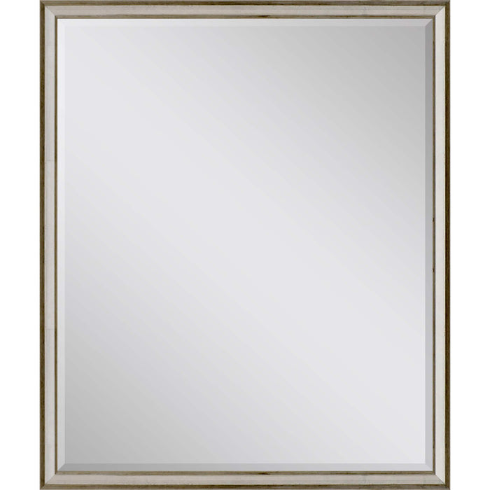 30" Silver Wood Accent Mirror
