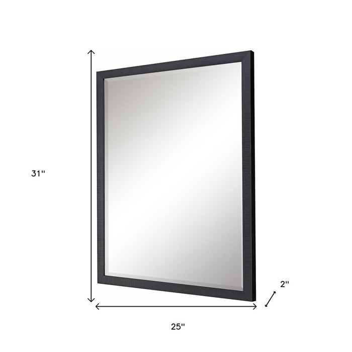 31" Black Framed Accent Mirror