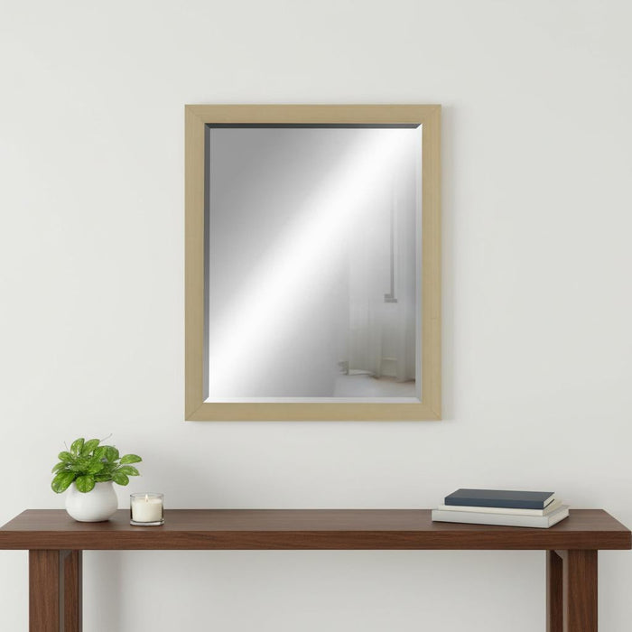 31" Silver Wood Accent Mirror