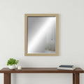 31" Silver Wood Accent Mirror
