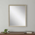 31" Silver Wood Accent Mirror
