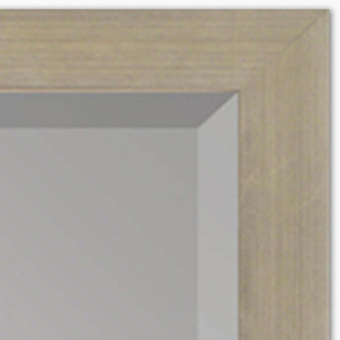 31" Silver Wood Accent Mirror