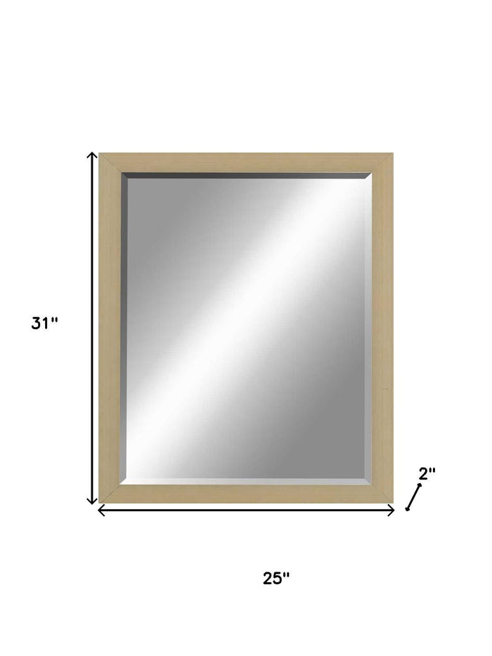 31" Silver Wood Accent Mirror