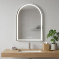 32" Arch Lighted Frameless Bathroom Vanity Mirror
