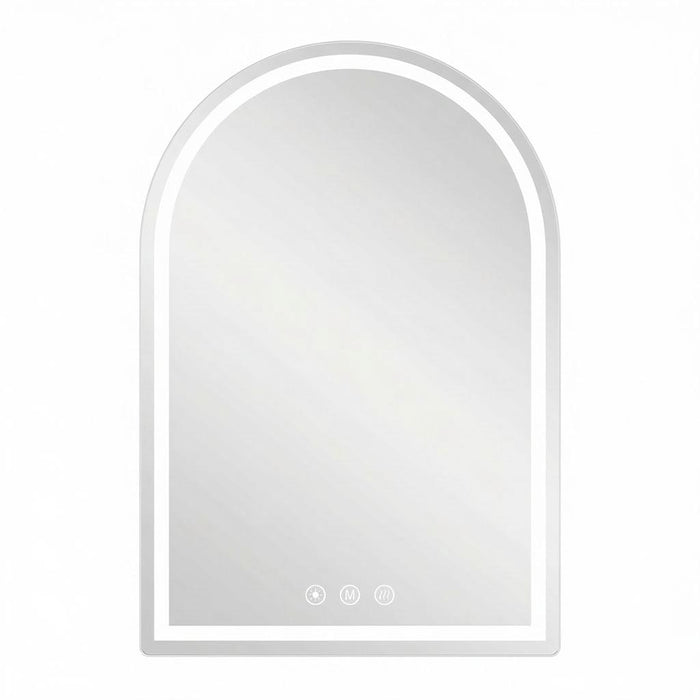 32" Arch Lighted Frameless Bathroom Vanity Mirror