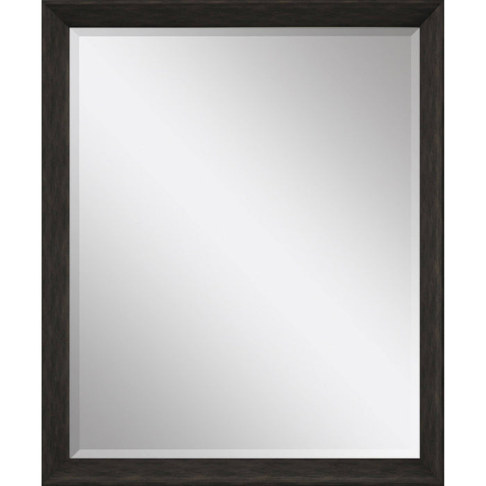 32" Dark Brown Framed Accent Mirror