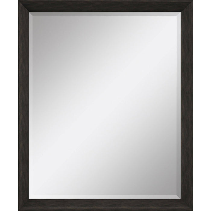 32" Dark Brown Framed Accent Mirror