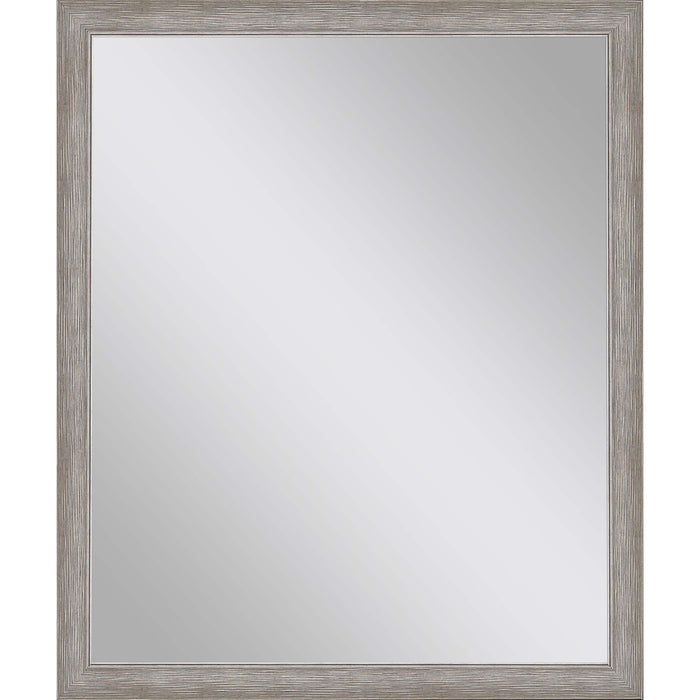 32" Silver Framed Accent Mirror