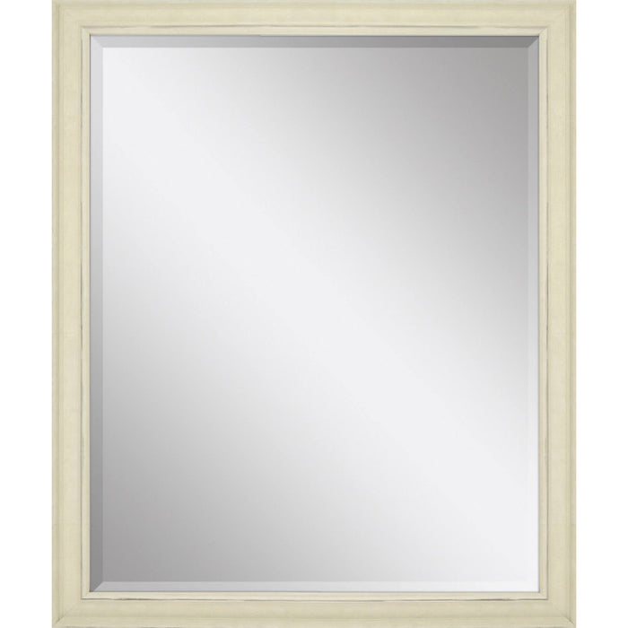 32" White Solid Wood Framed Accent Mirror