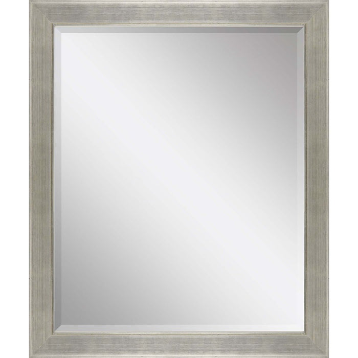 33" Silver Solid Wood Framed Accent Mirror