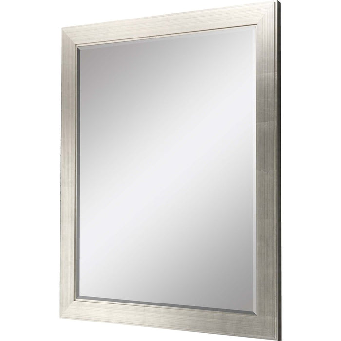 33" Silver Solid Wood Framed Accent Mirror