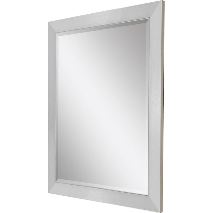 34" Silver Framed Accent Mirror