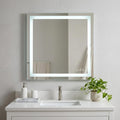 35" Lighted Frameless Bathroom Vanity Mirror