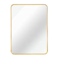 36" Gold Aluminum Framed Accent Mirror