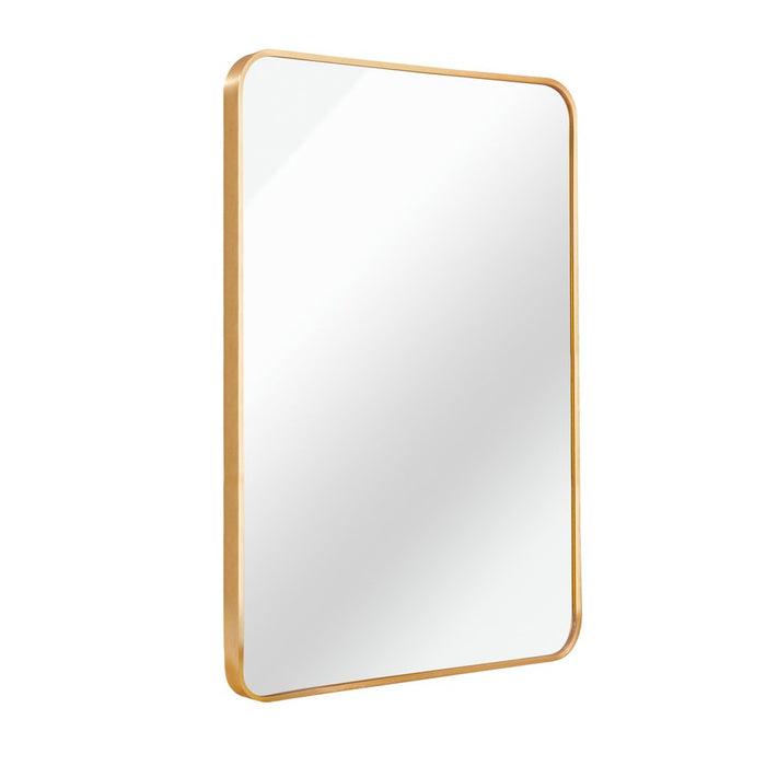 36" Gold Aluminum Framed Accent Mirror