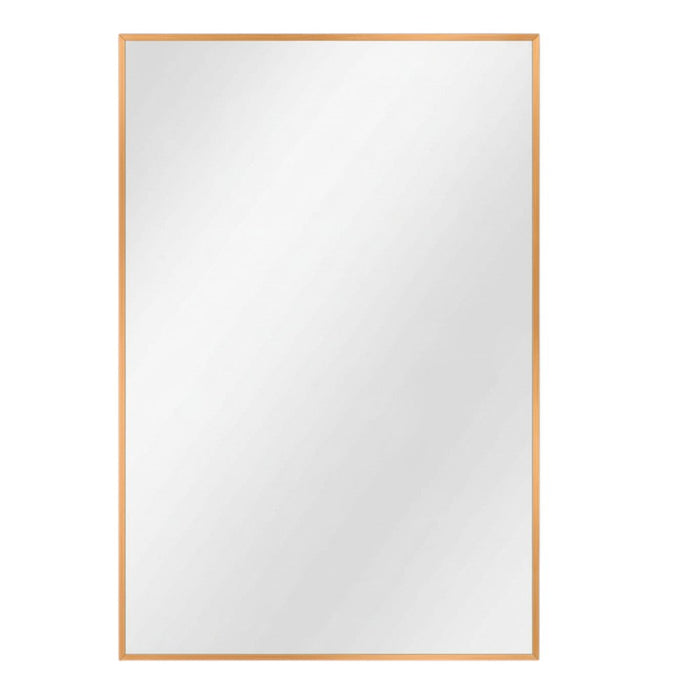 36" Gold Aluminum Framed Bathroom Vanity Mirror