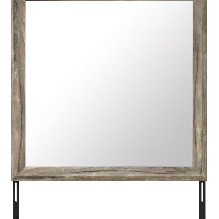 39" Brown Wood Dresser Mount Framed