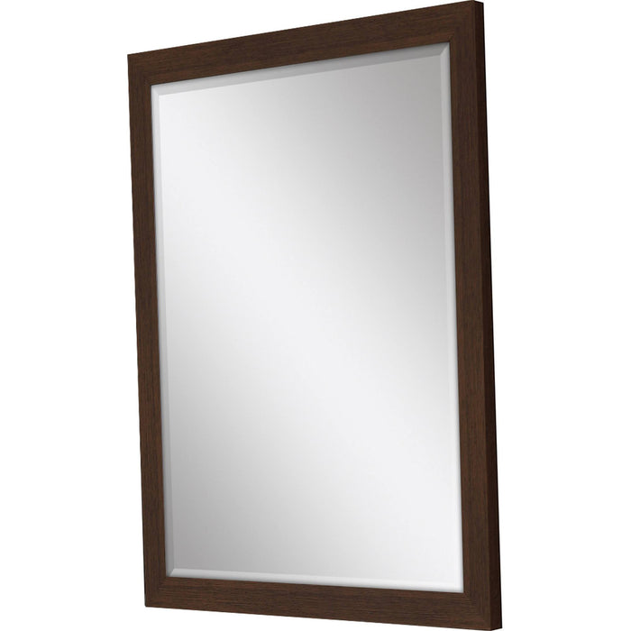 39" Dark Brown Framed Accent Mirror