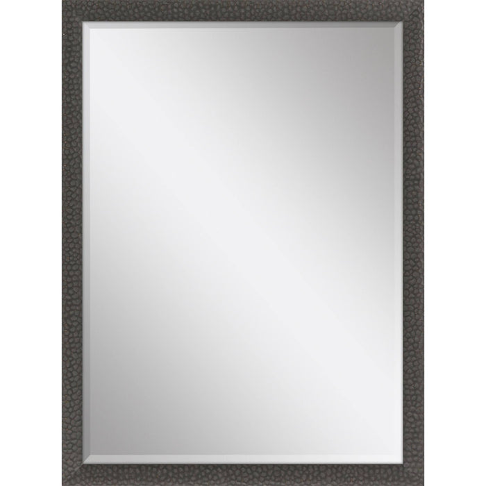 39" Dark Brown Solid Wood Framed Accent Mirror