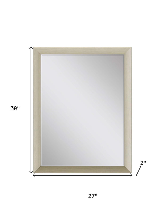 39" Silver Accent Mirror