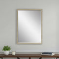39" Silver Solid Wood Framed Accent Mirror