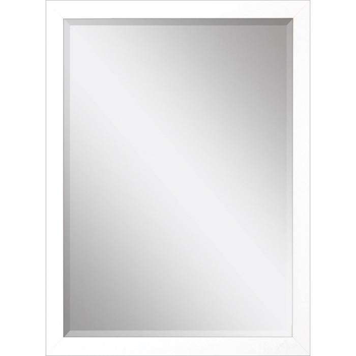39" White Accent Mirror