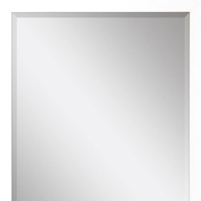 39" White Accent Mirror
