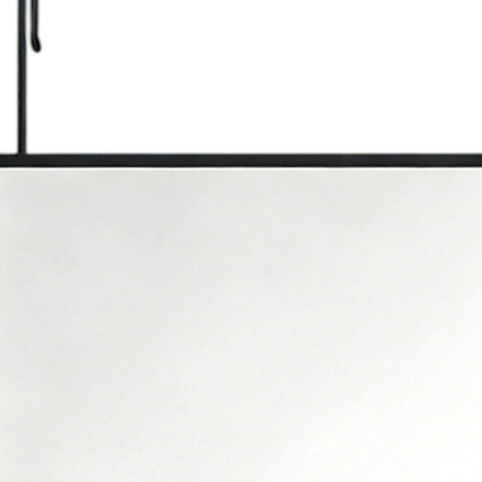 47" Black Aluminum Over the Door Framed Accent Mirror
