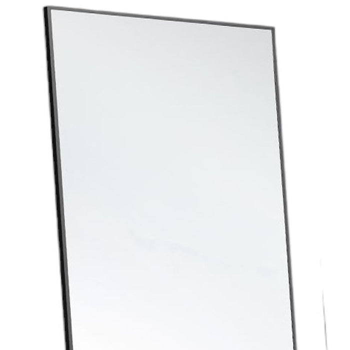 59" Black Metal Wall Mounted Leaning And Freestanding Framed Standing Mirror