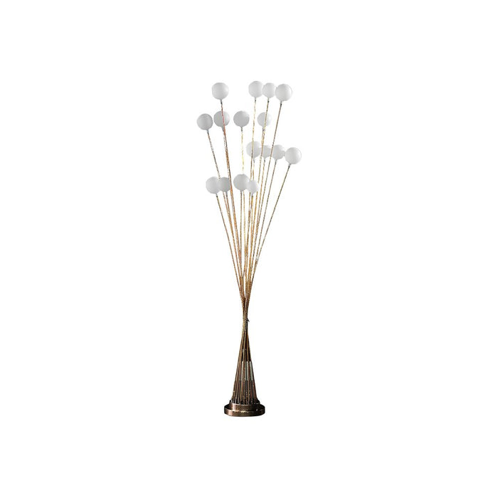 62" Yellow 16 LED Novelty Floor Lamp With White