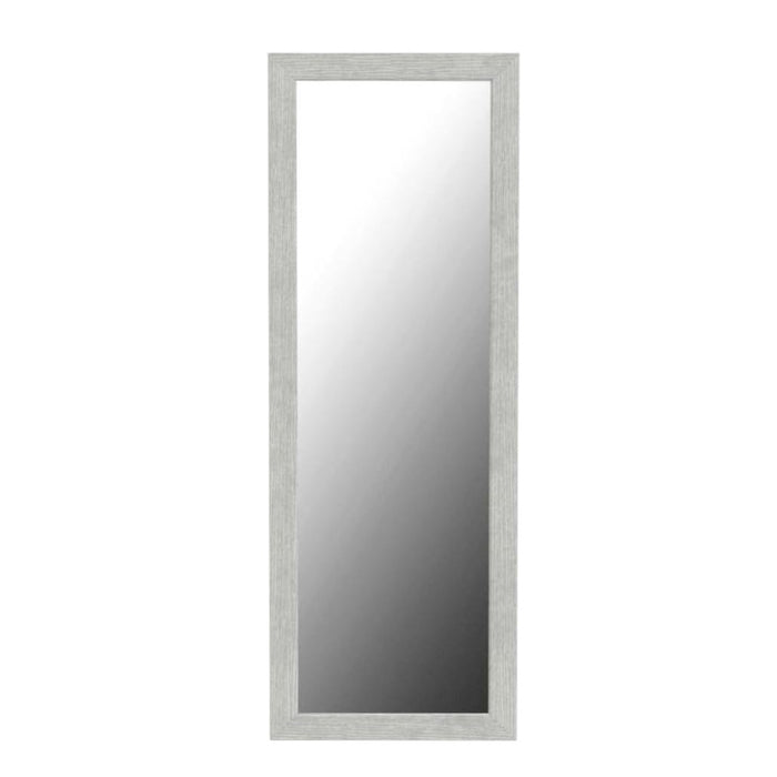 64" White Solid Wood Freestanding Framed Standing Mirror