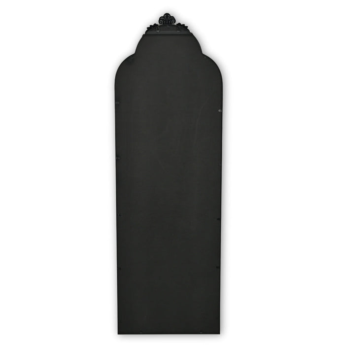 65" Black Metal Arch Full Length Hanging Mirror