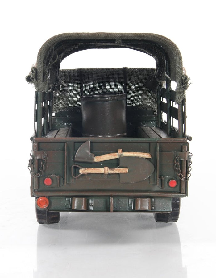 7" Green Metal Hand Painted Model Car
