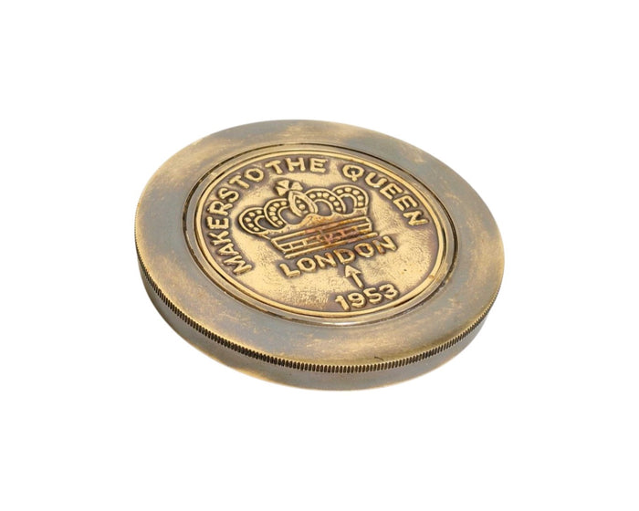 Brass Makers To The Queen Compass With Leather Case