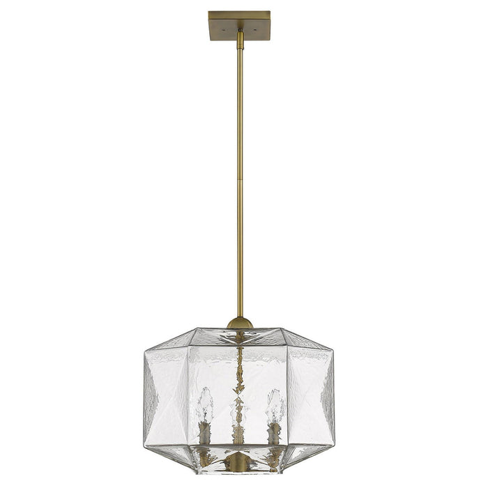 Bronze Metal Three Light Dimmable Ceiling Light With Copper Shades