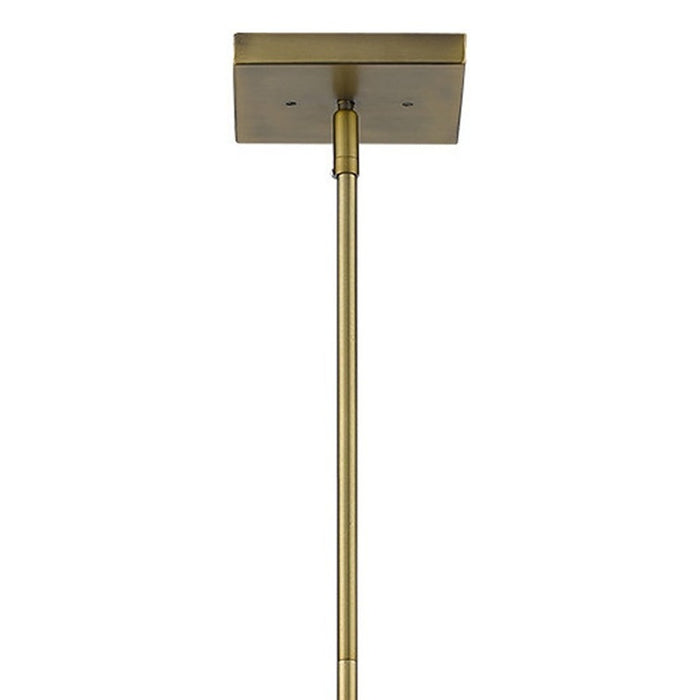 Bronze Metal Three Light Dimmable Ceiling Light With Copper Shades