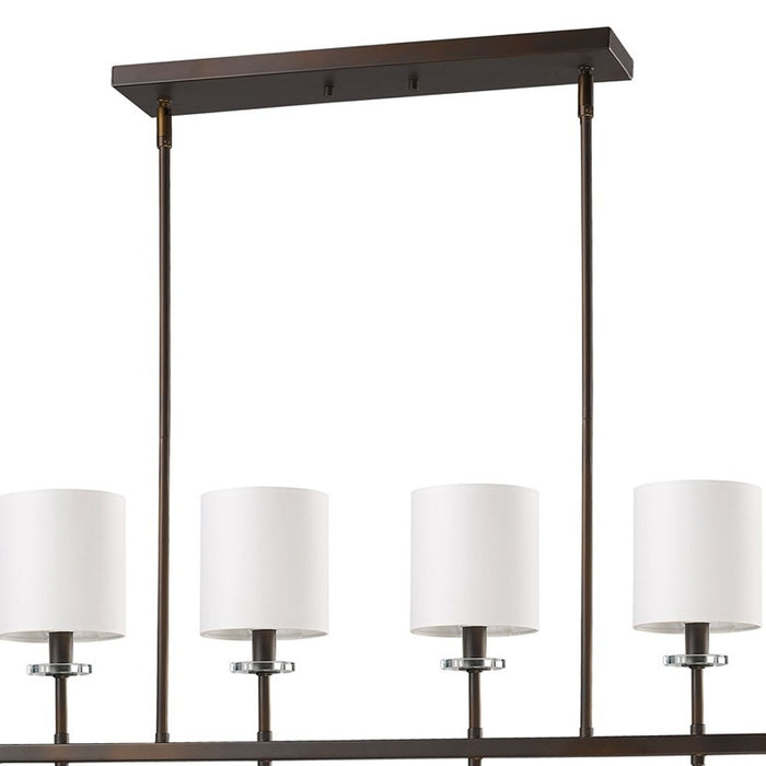 Brown Crystal Four Light Dimmable Ceiling Light