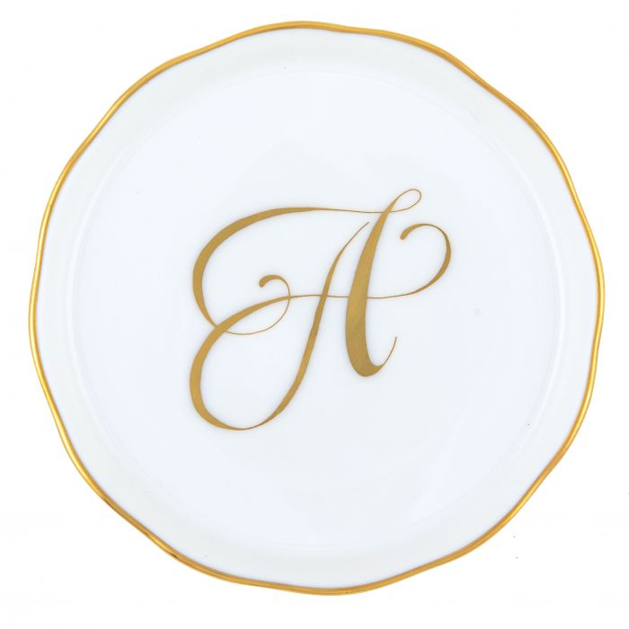 COASTER WITH MONOGRAM- A